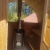 Tynnyrisauna Isäntäsauna ⌀ 2,4 + 1,74 m pukuhuoneella lämpöpuusta pituus 4 m - Image 16