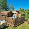Tynnyrisauna ⌀ 2,2 m + pukuhuone 1 m lämpöpuusta, pituus 3,2 m - Image 5